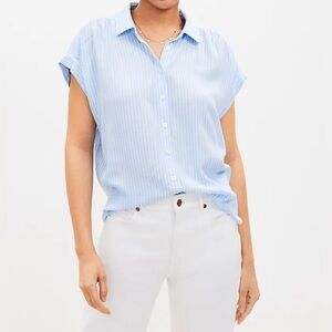 LOFT Striped Dolman Shirt